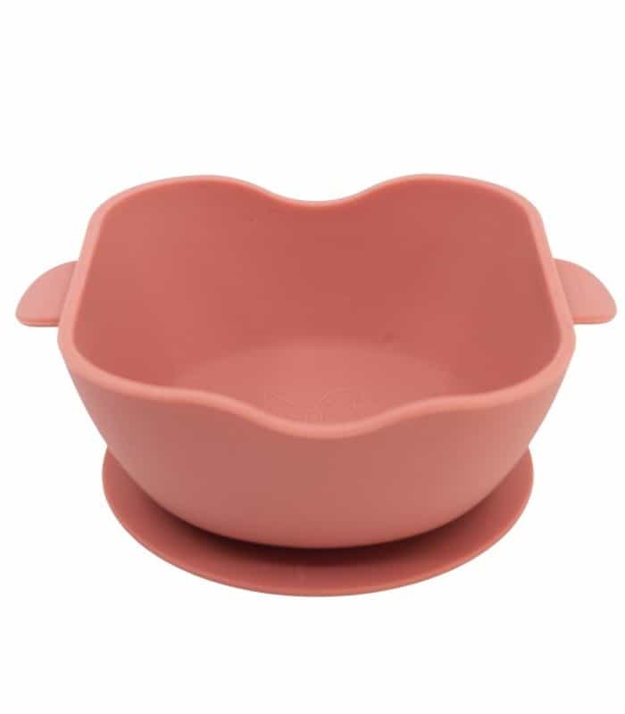 Taça Quadrada de Silicone com Ventosa Minnie Mouse